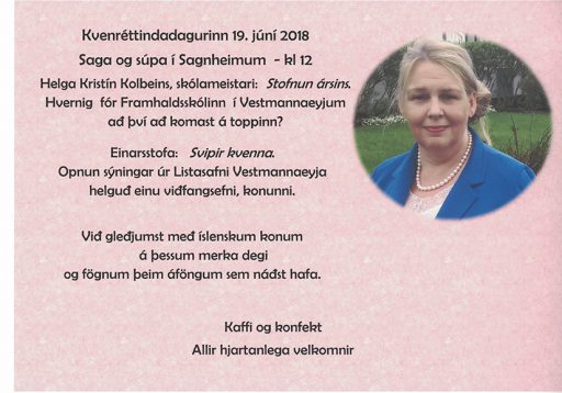 Kvenréttindadagurinn – 19. júní 2018