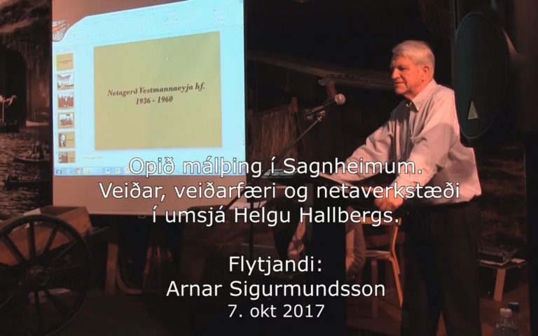 Málþing veiðarfæri Arnar Sigurmundsson