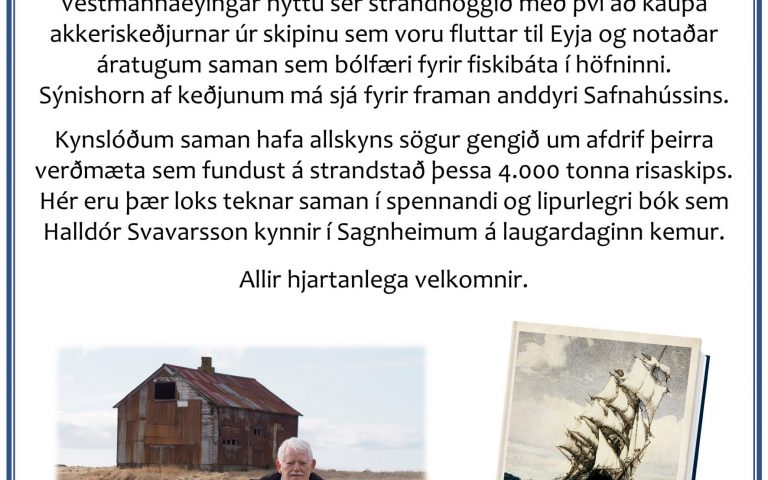 Saga og súpa í Sagnheimum laugardaginn 8. október kl. 12-13