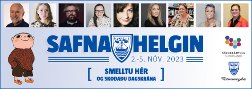 Safnahelgin 2. – 5. nóvember 2023