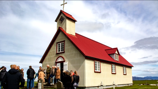 Upptaka af dagskrá Sögusetursins í Krosskirkju í Austur- Landeyjum 8. júní 2024